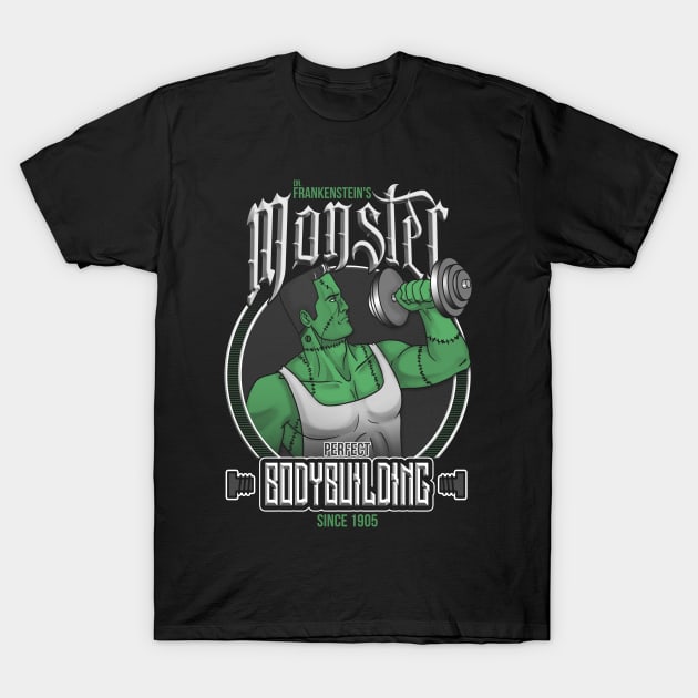 Monster Bodybuilding T-Shirt by RetroFreak